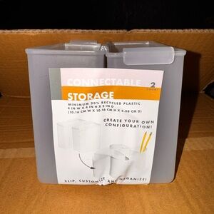 12pack- Connectable Storage Containers-2 count